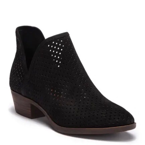 brooklin perforated suede bootie